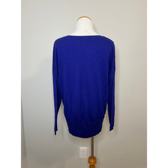 Pure Collection Cashmere Sweater‎ Royal Blue Long Sleeve Knit Size US 8/10 - Picture 2 of 5